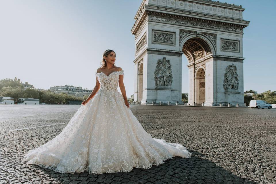 Bridal shoot in Paris