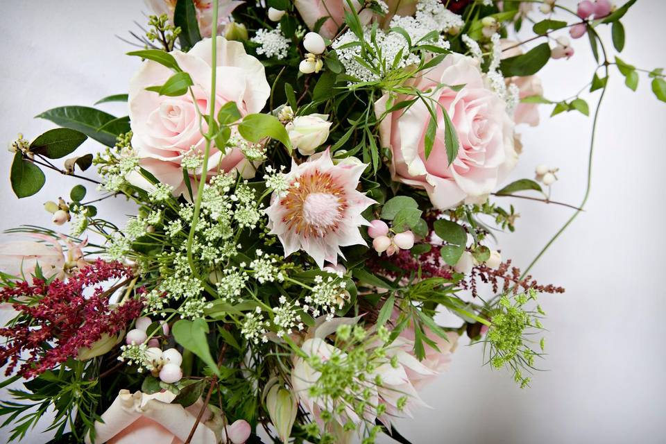 Bouquet with foliage