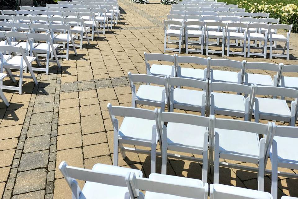 Outdoor Wedding Ceremony Aisle