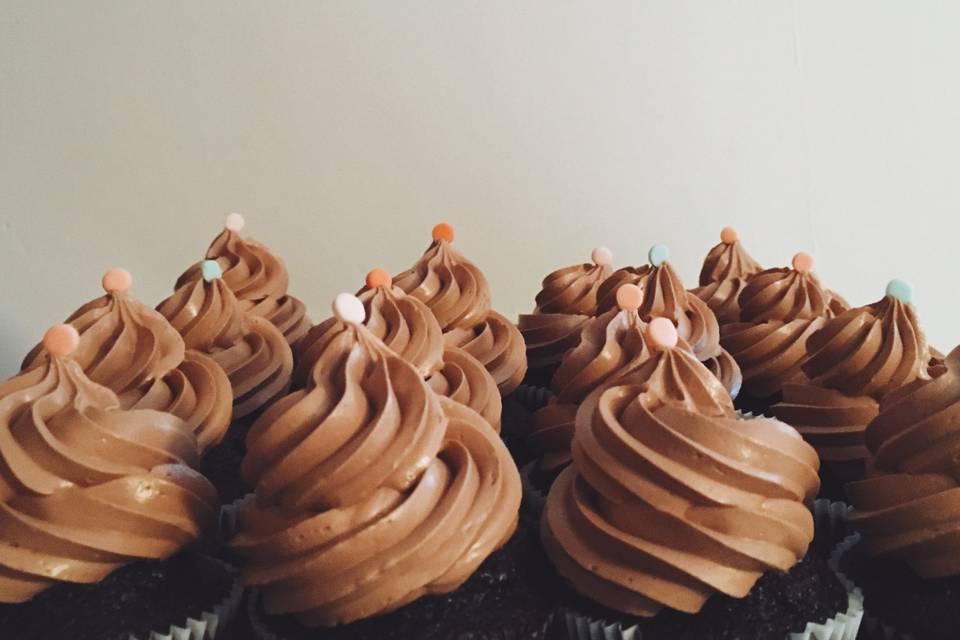 Chocolate buttercream cupcakes