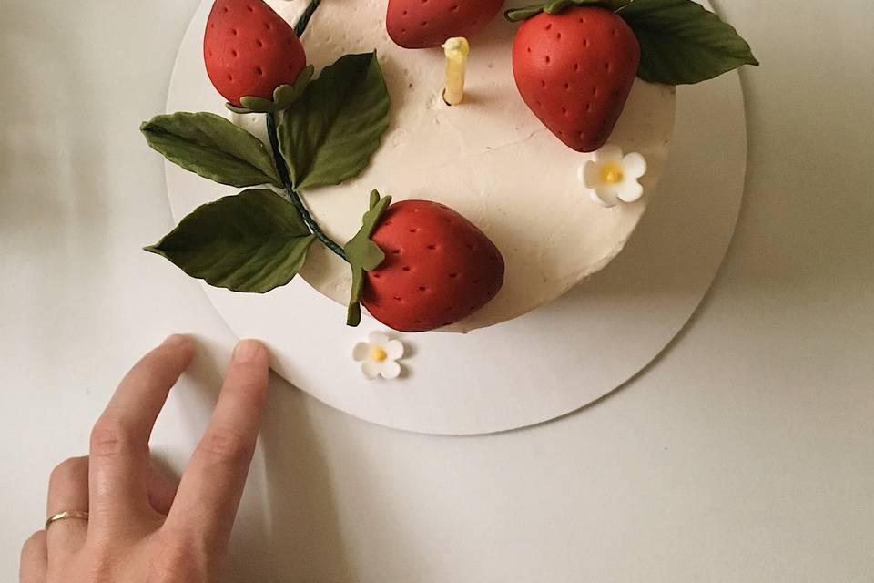 Fondant strawberries