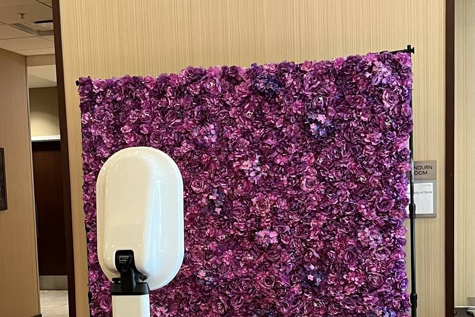 Purple flower wall