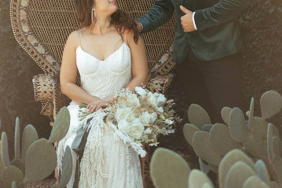 Bohemian desert elopement