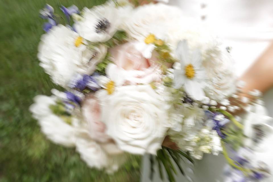 Blurry colorful bouquet