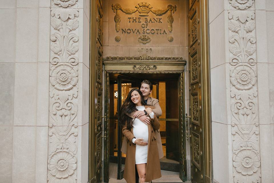 Downtown maternity session