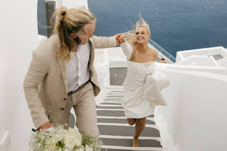 Santorini Elopement