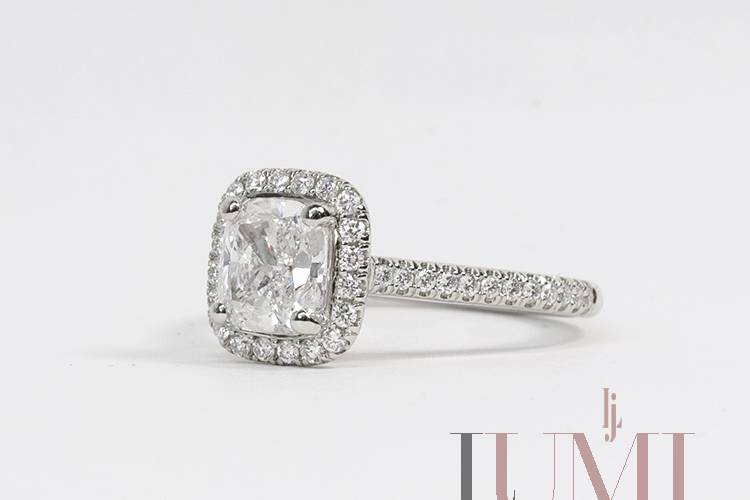 Cushion Diamond Engagement