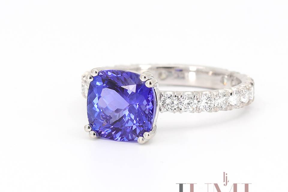 Tanzanite Engagement Ring