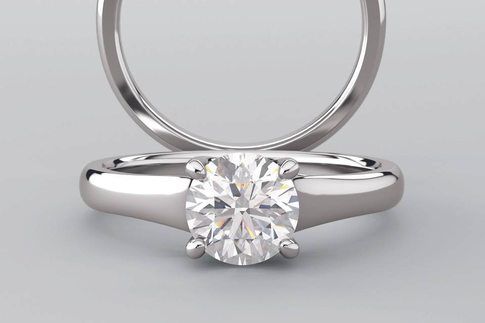 Solitaire Diamond Engagement