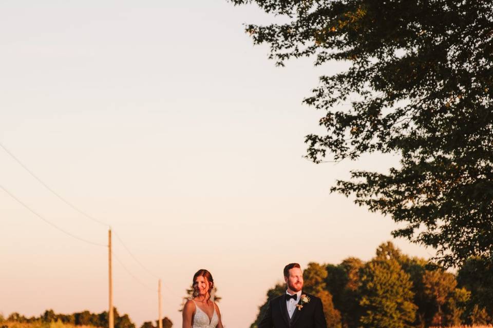 Bride and groom portrait