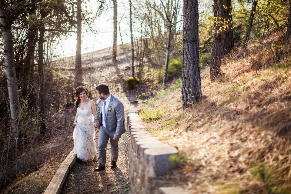 Idaho, Ontario wedding couple