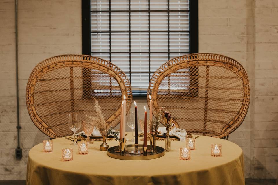 Bohemian Styled Head Table