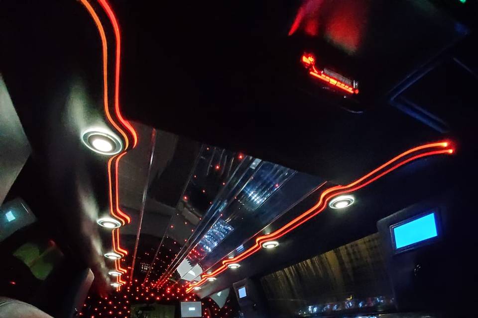 Red limousine lighting