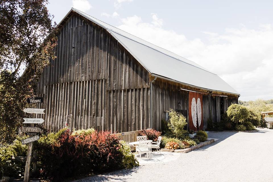 Barn outside