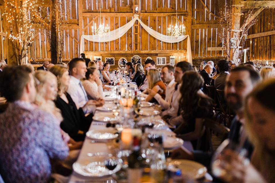 Head table setup