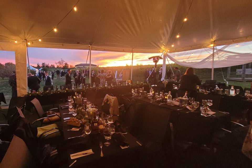 Venue at sunset