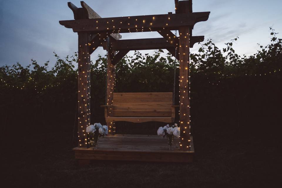 The arbour at dusk