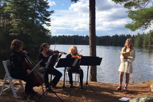 Trio at Rocky Crest wedding