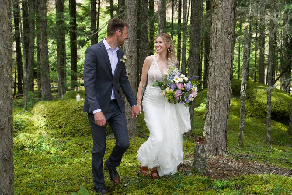 Mountain top wedding