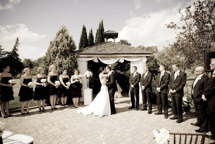 Bolton, Ontario country club wedding ceremony