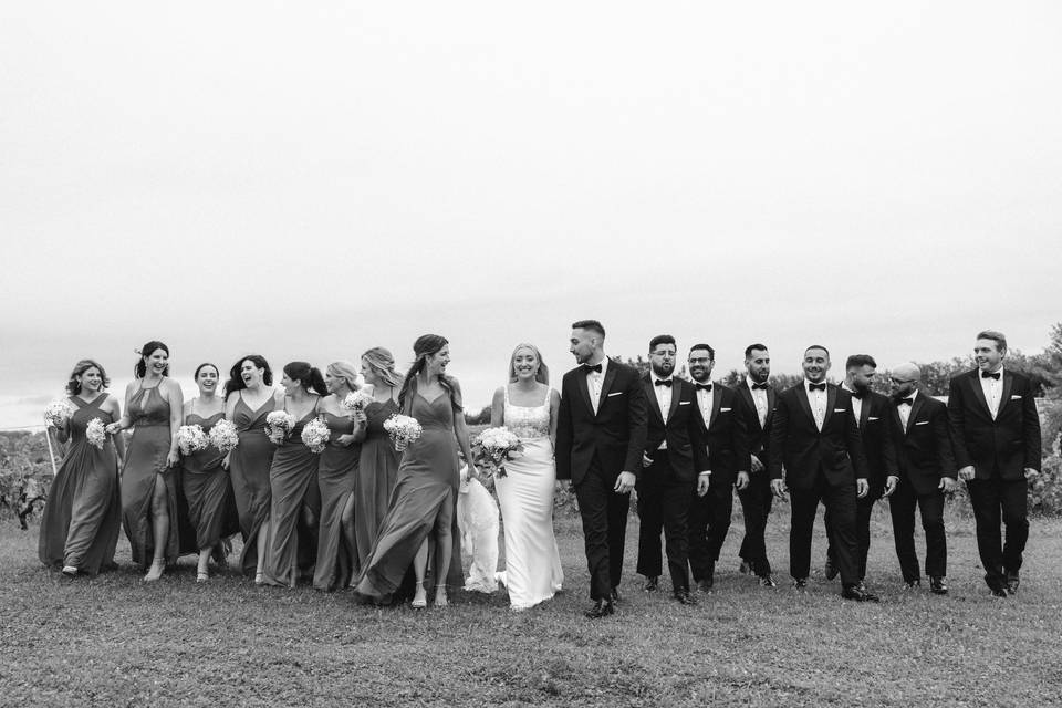 Wedding entourage