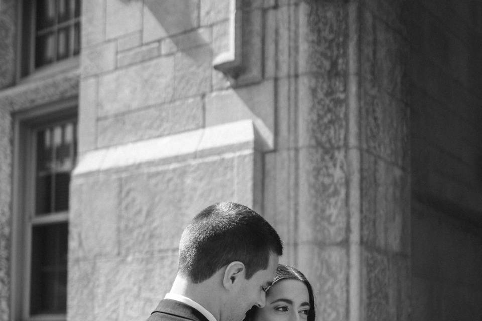 Black and white wedding photos