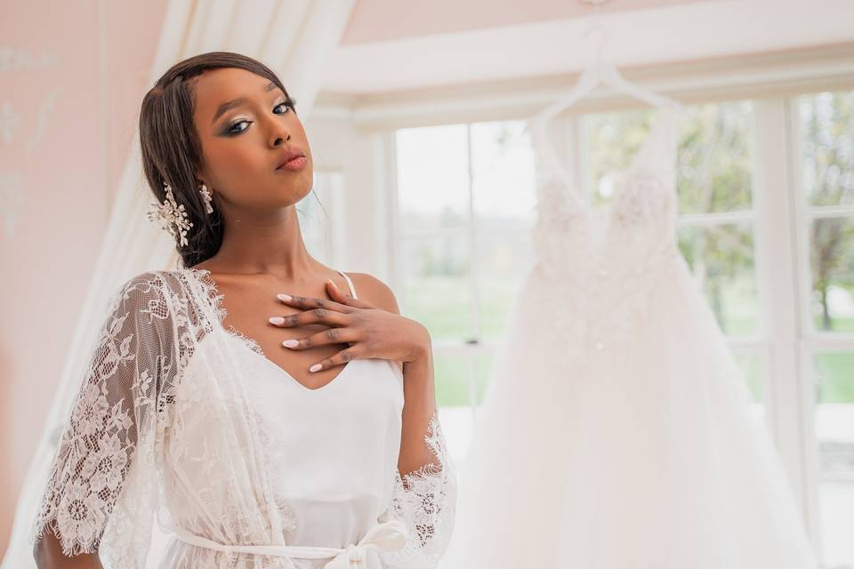 Bride and Gown