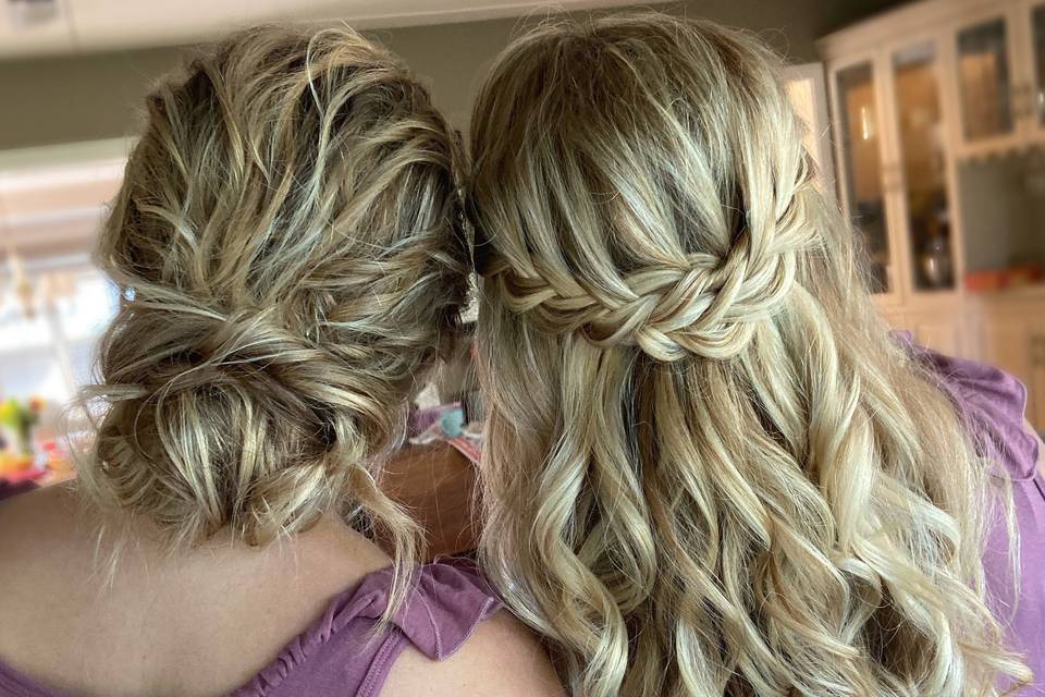 Bridesmaids hairstyles