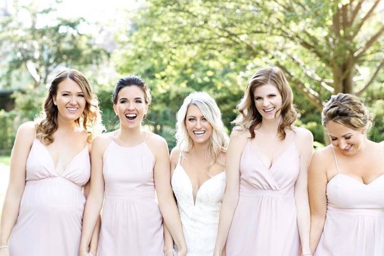 Bride and Bridesmaids