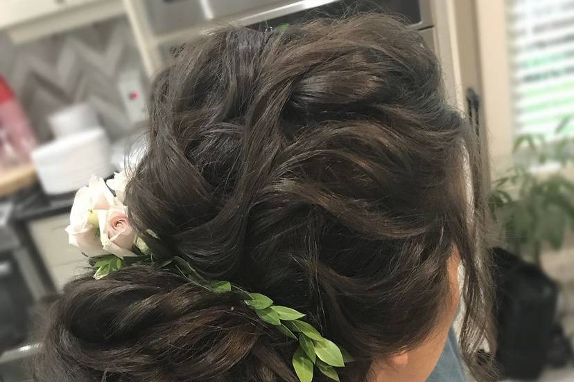 Voluminous updo