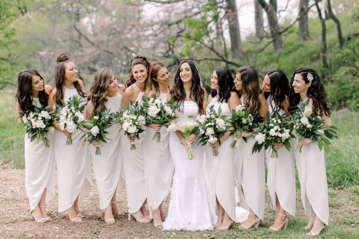 Bride and Bridesmaids