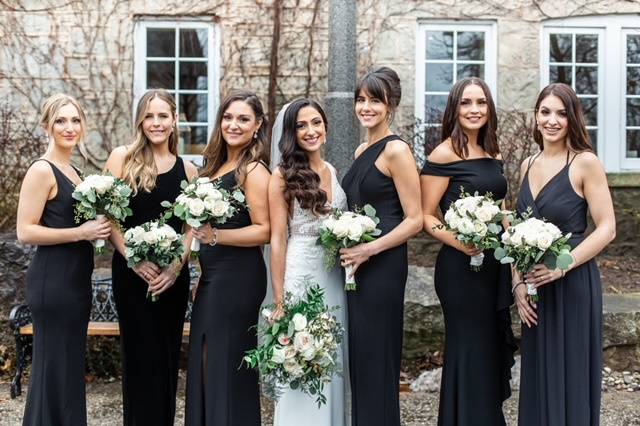 Bride and Bridesmaids