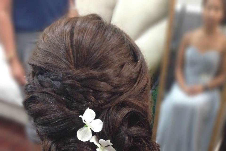 Braid Acccent Updo