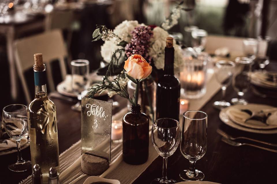 Georgian roots boho tablescape