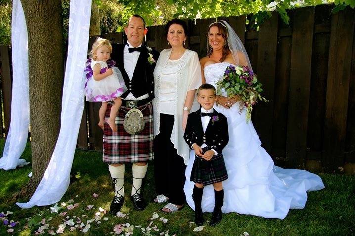 Officiant and Harpist, Tracy