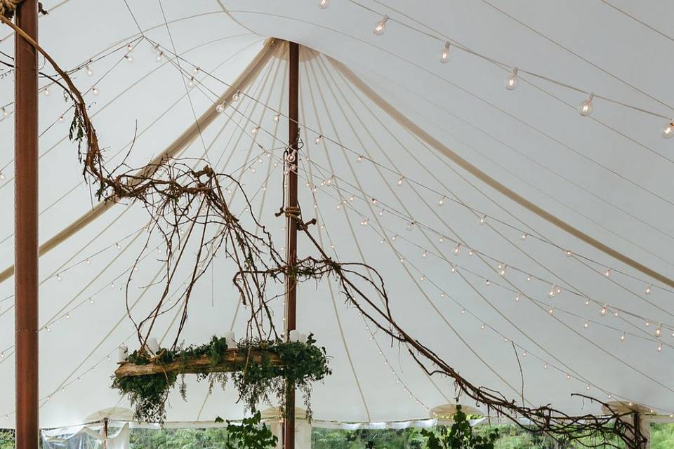 Sumptuous tent decor