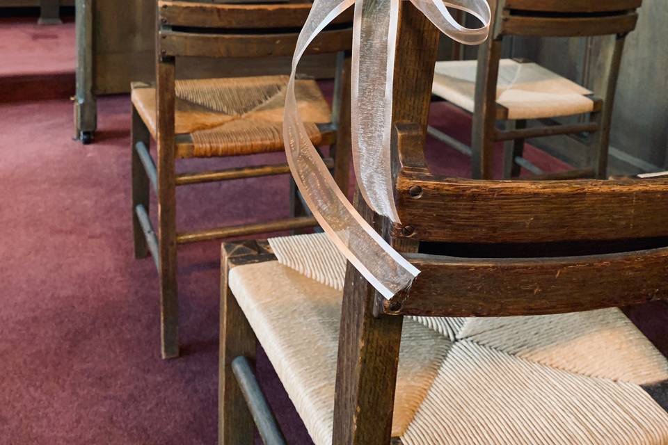 Reception table decor