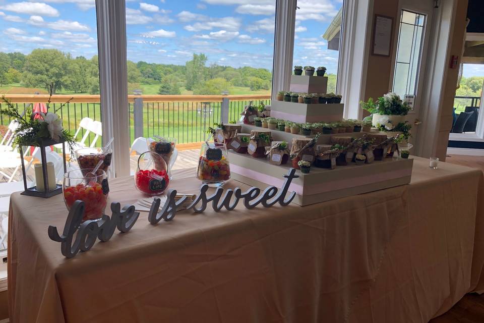 Dessert table setup