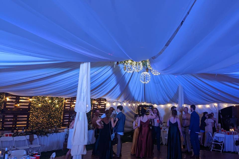 Up-Lighting inside the Tent