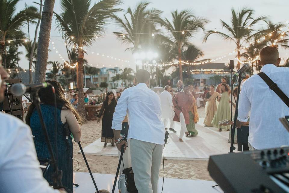 Live Band On Beach