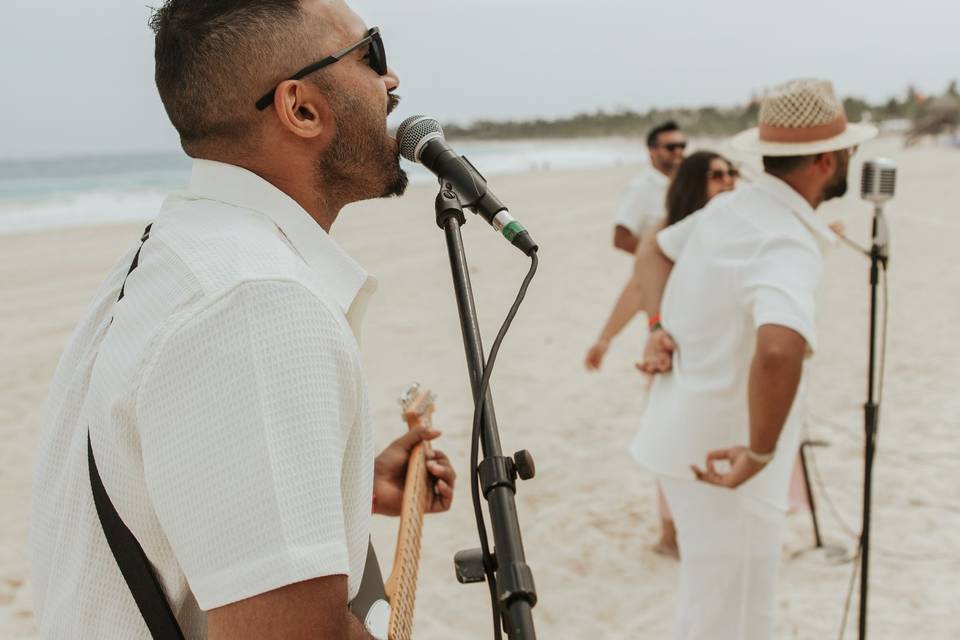 Band on Beach