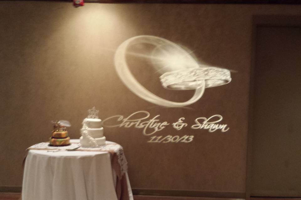 Custom glass gobo