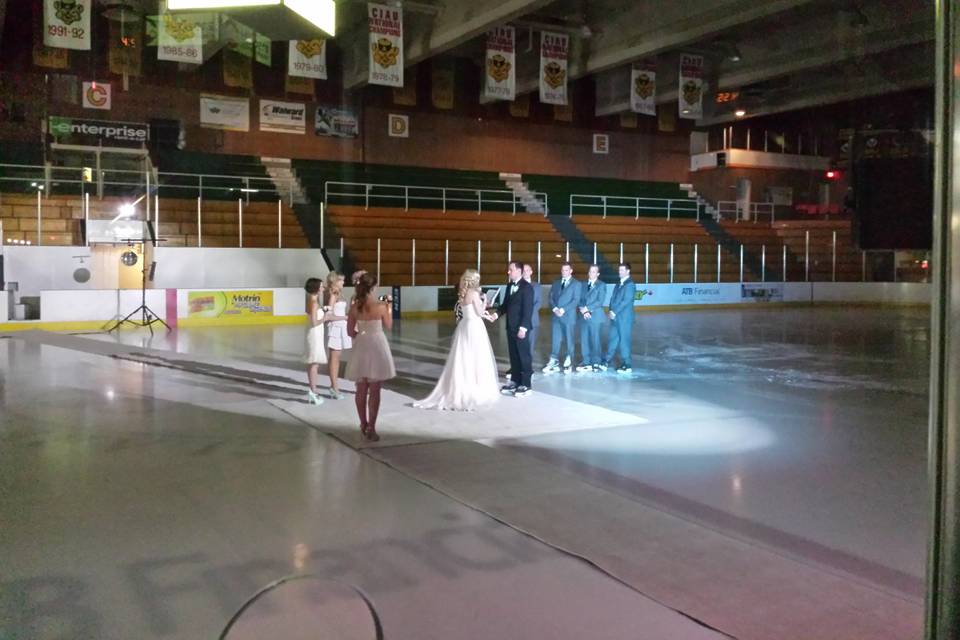 Ice rink ceremony