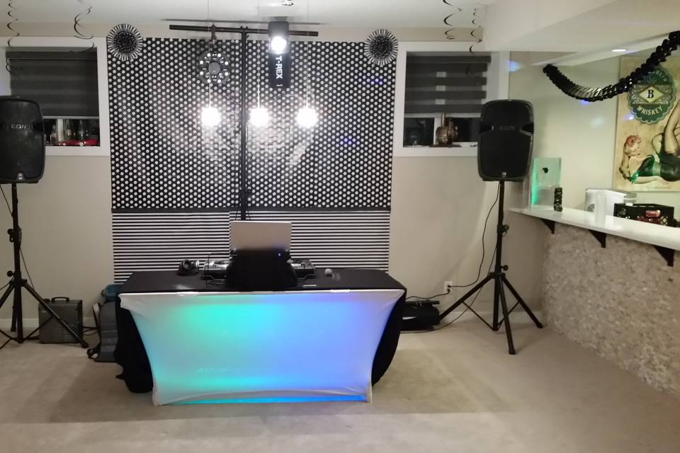 Basement Dj setup