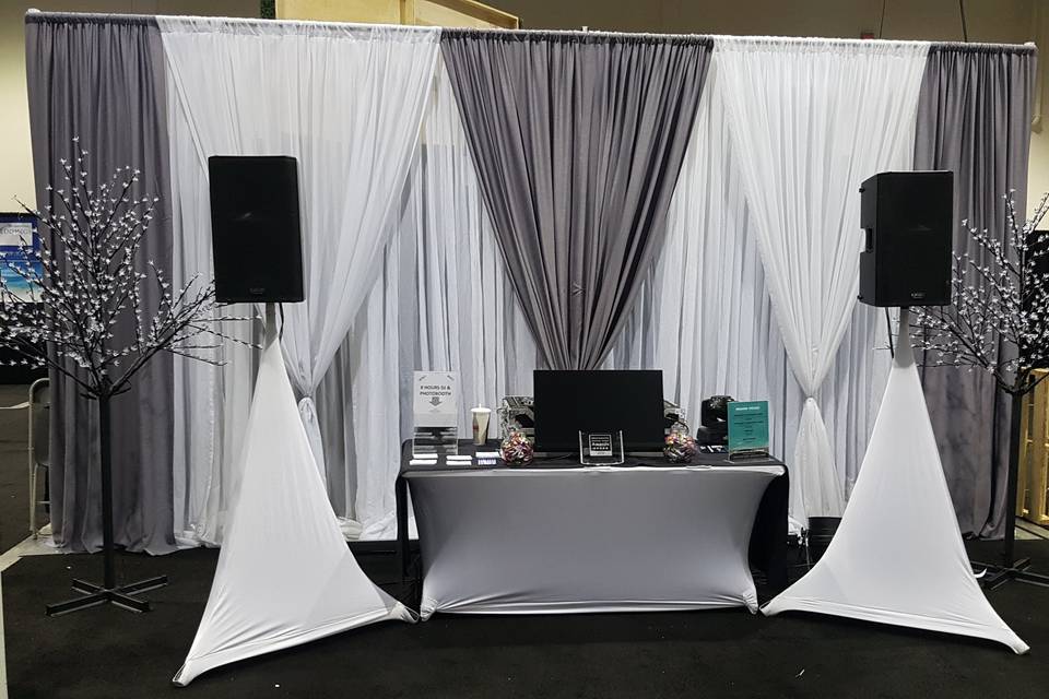 Bridal fair setup