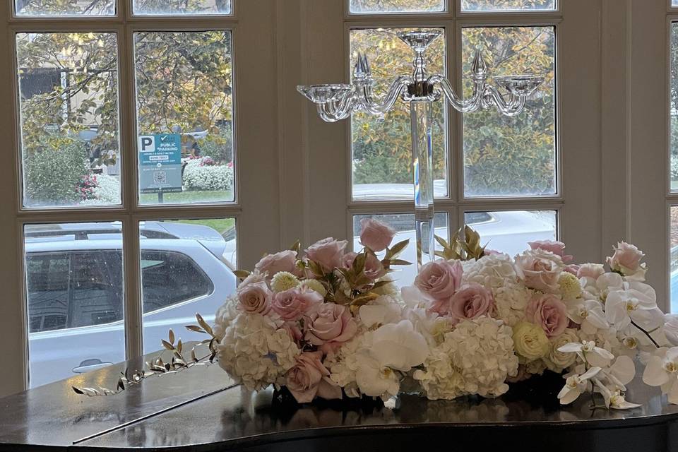 Piano floral arrangement