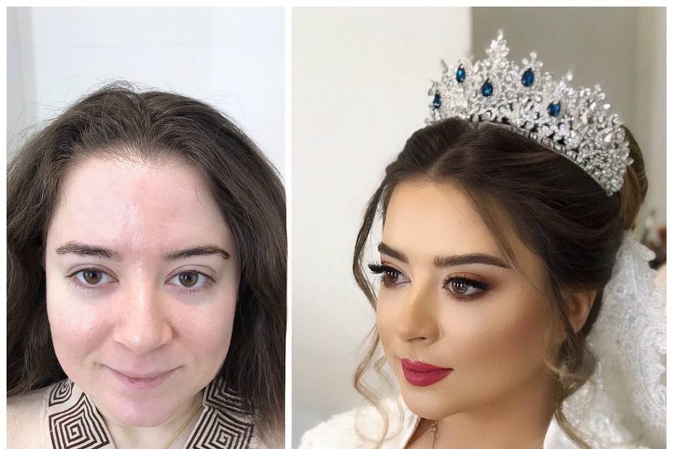 Before & after – full bridal t