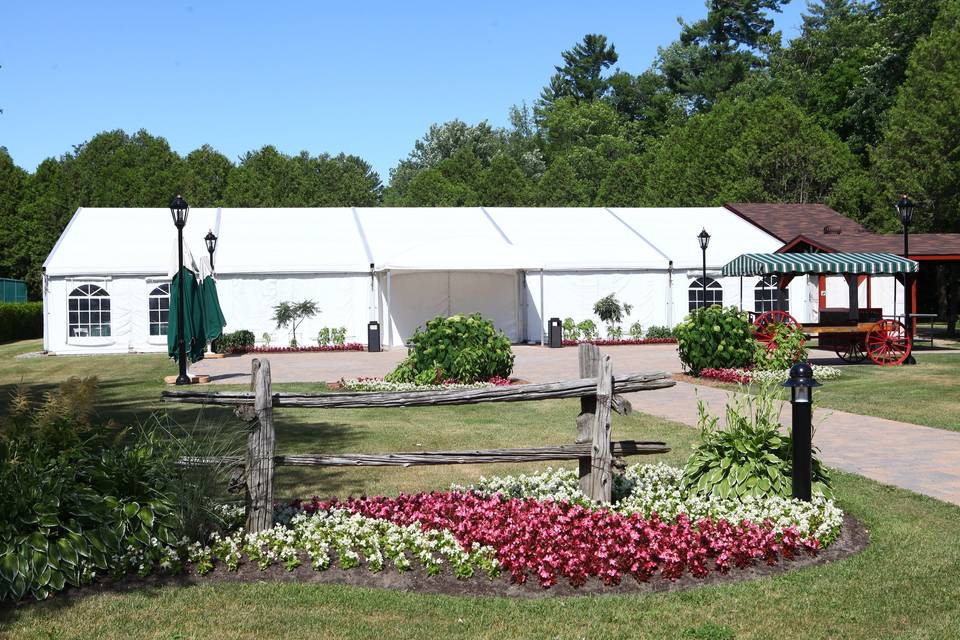 A beautiful marquee tent