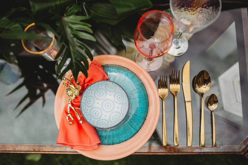 Plating styled shoot