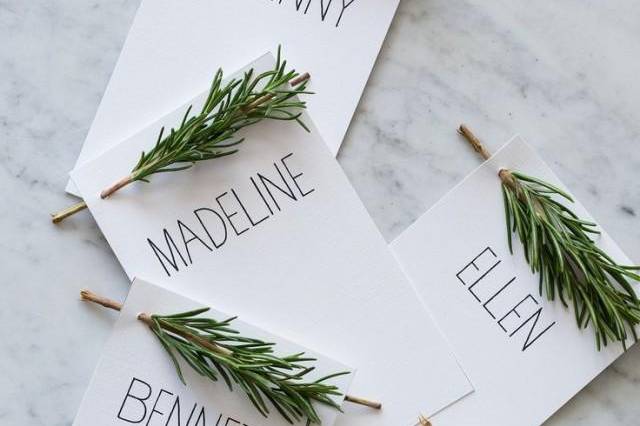 Escort card ideas